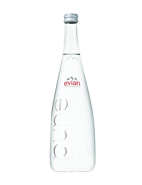 Evian Mineral Water Glass 750ml