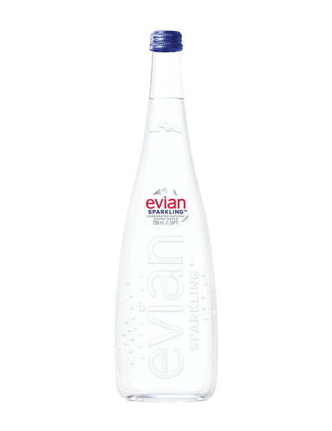 Evian Mineral Water Sparkling Glass 750ml