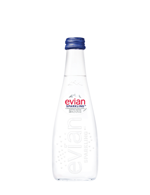Evian Mineral Water Sparkling Glass 330ml