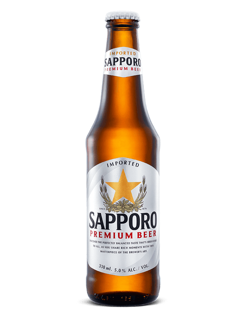 Sapporo Premium Beer Bottle 330ml - Ralph's Wines & Spirits