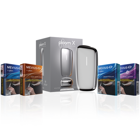 Ploom X Advanced Device and Tobacco Mix Kit -SILVER